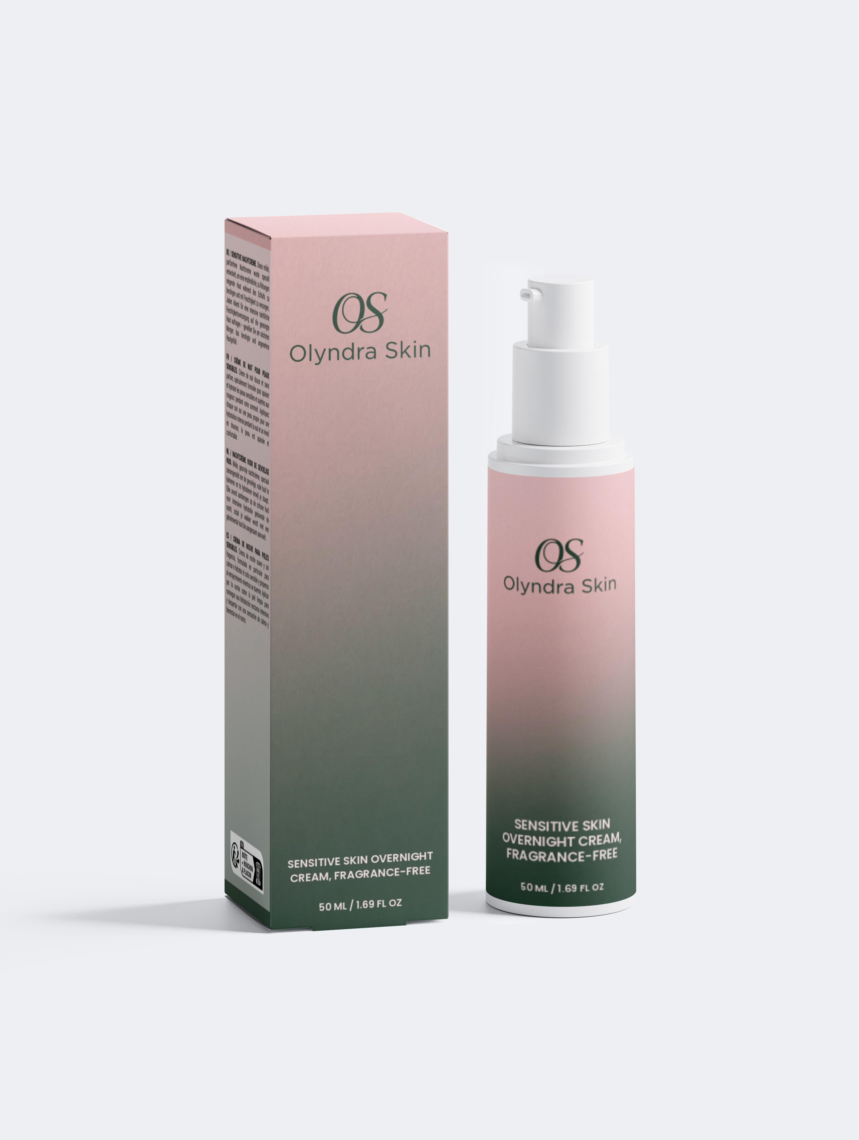Sensitive Skin Overnight Cream, Fragrance-Free