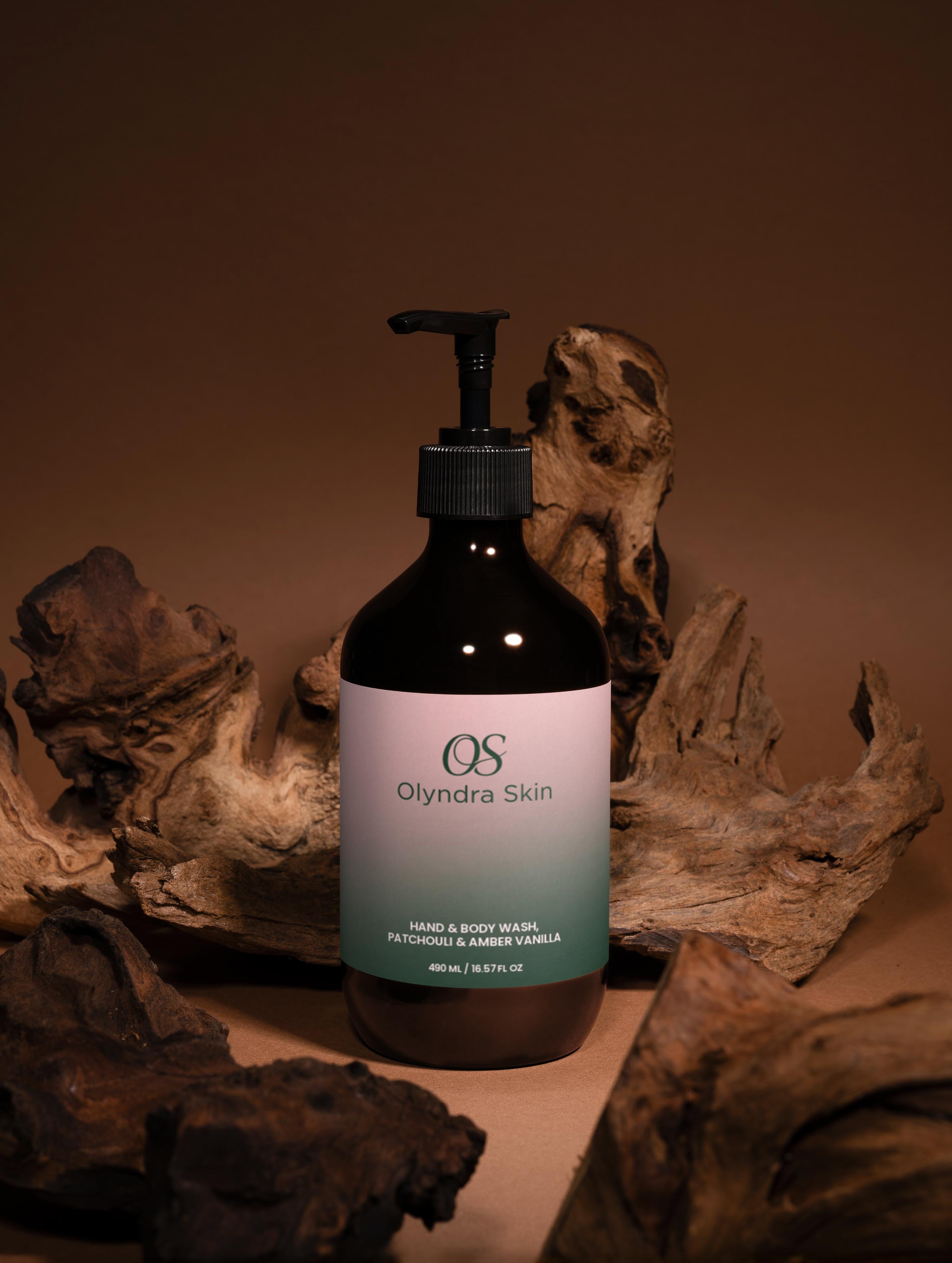 Hand & Body Wash, Patchouli & Amber Vanilla
