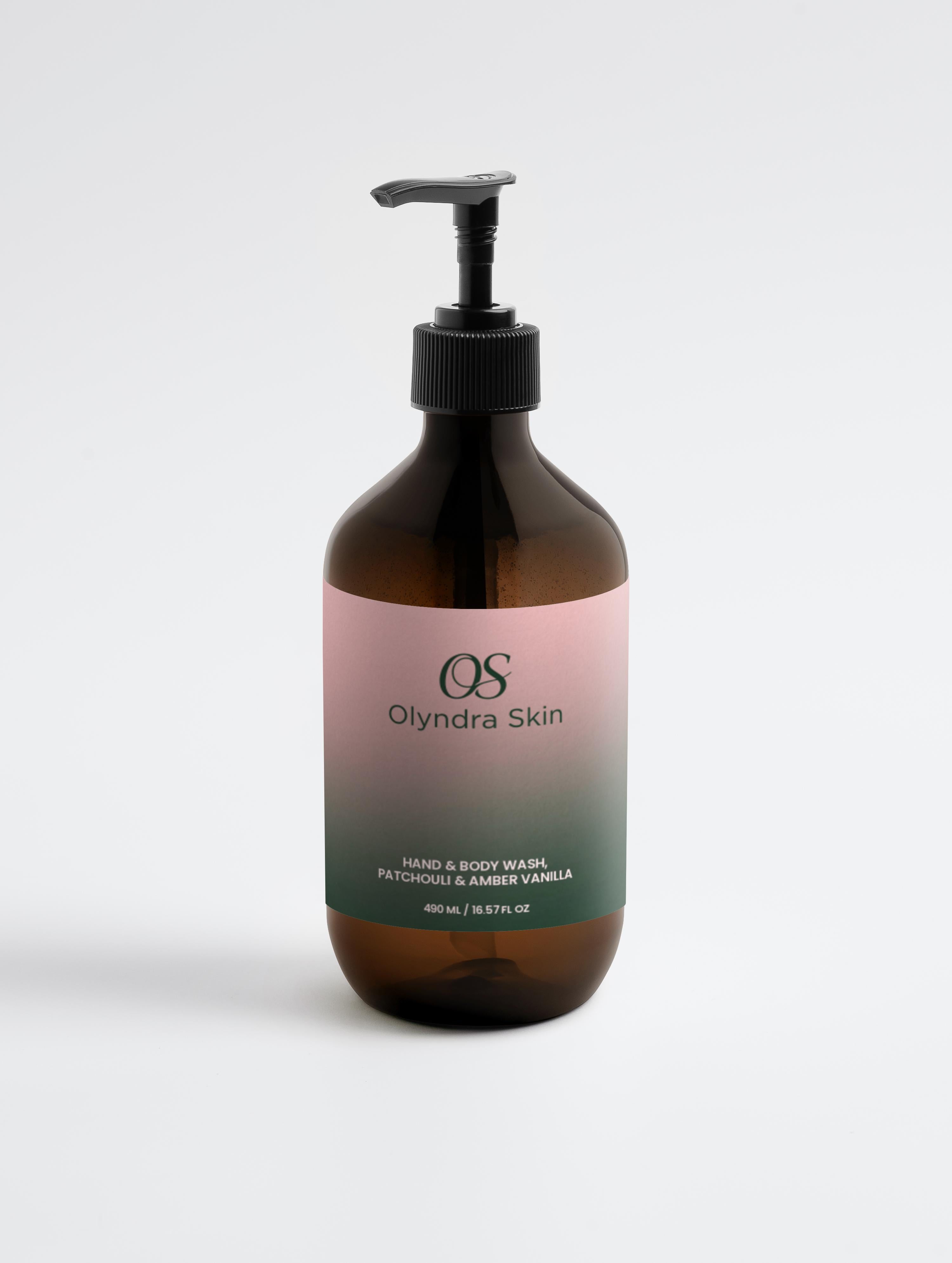 Hand & Body Wash, Patchouli & Amber Vanilla
