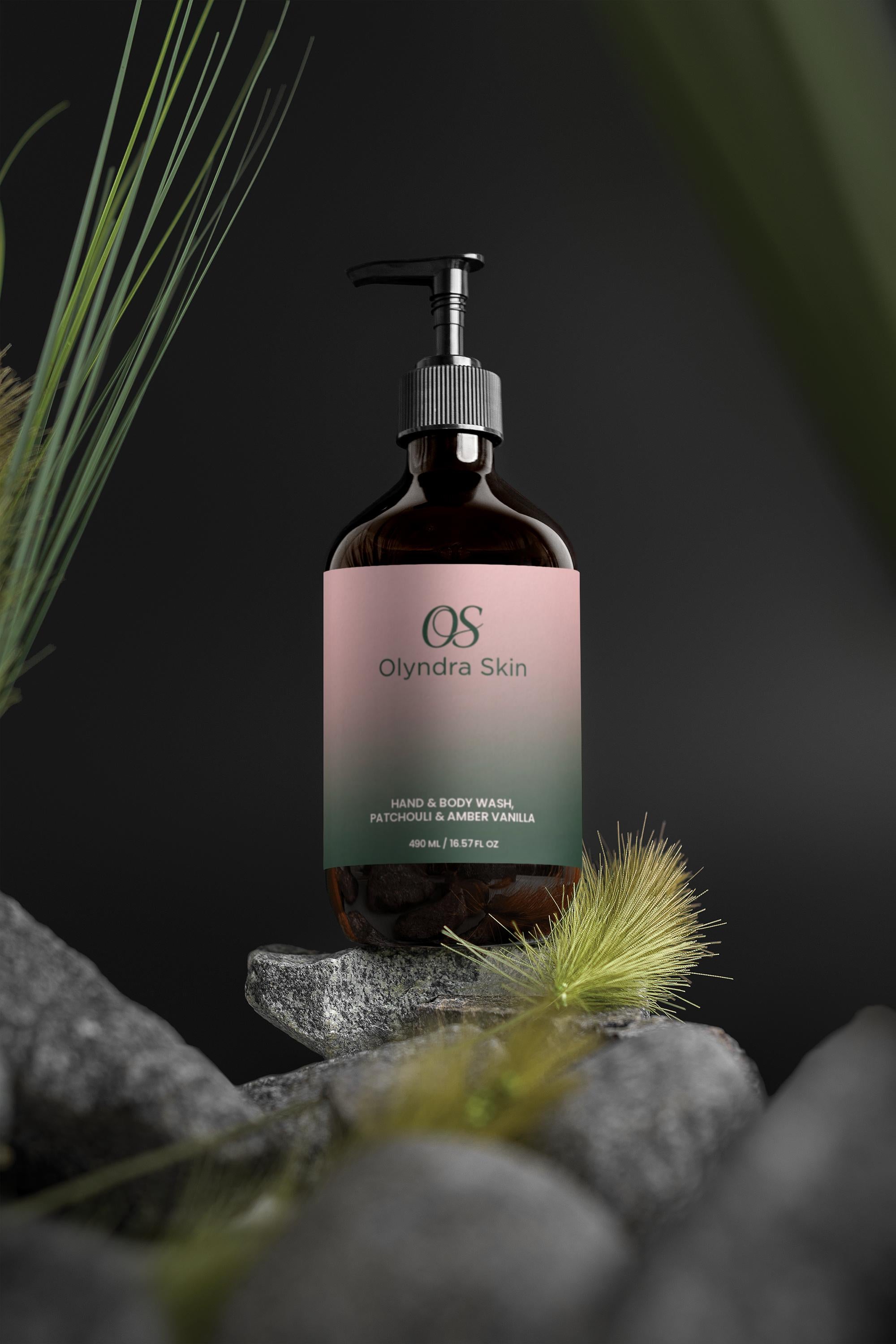 Hand & Body Wash, Patchouli & Amber Vanilla